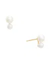 Maitre De Diamant 18k 4-5.5mm Pearl Earring