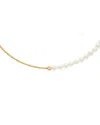Maitre De Diamant 18k 4.5-5mm Pearl Necklace In Gold