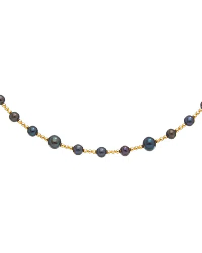 Maitre De Diamant 18k 4.5-6.5mm Pearl Necklace In Gold