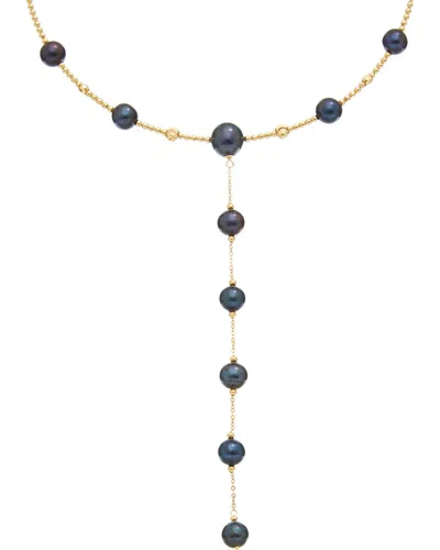 Maitre De Diamant 18k 4.5-5mm Pearl Necklace In Gold