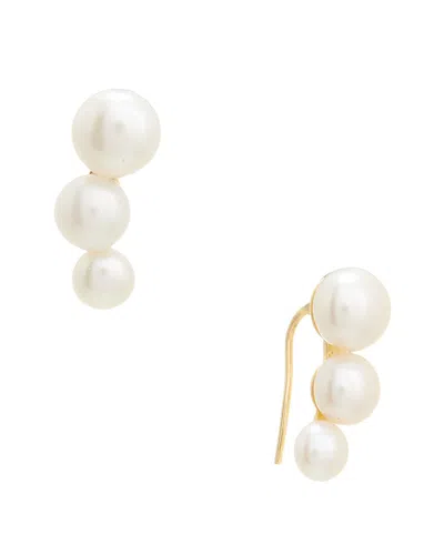 Maitre De Diamant 18k 5.5-7.5mm Pearl Earring