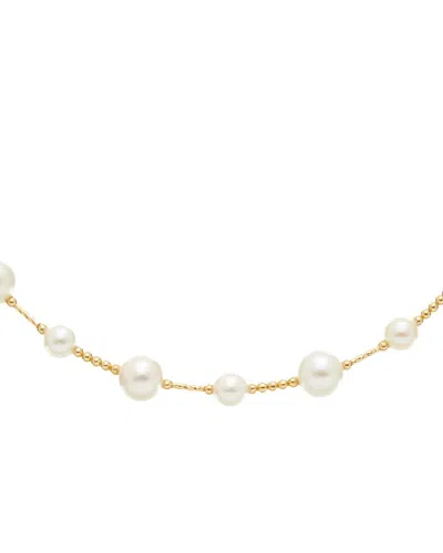 Maitre De Diamant 18k 6-9mm Pearl Necklace