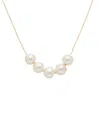 Maitre De Diamant 18k 7-8mm Pearl Necklace
