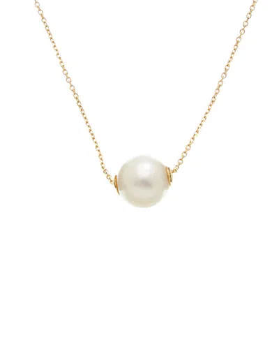 Maitre De Diamant 18k 9mm Pearl Necklace In Gold