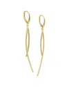 Maitre De Diamant 18k Sculpted Two-tone Drop Earrings In Gold