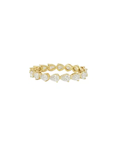 Maitre De Diamant 14k 1.44 Ct. Tw. Lab-grown Diamond Pear-shaped Diamond Eternity Band In Gold