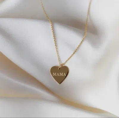 Maive Women's Mama Necklace In Yellow Gold