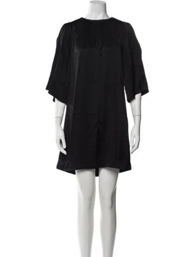Pre-owned Maiyet Acetate Mini Dress In Black