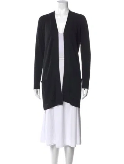 Pre-owned Maiyet Cashmere Open Front Sweater In Black