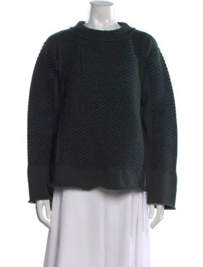 Pre-owned Maiyet Cashmere Patterned Sweater In Green