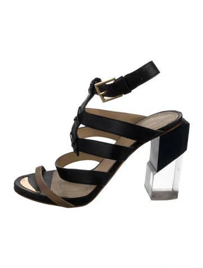 Pre-owned Maiyet Leather Sandals In Blue