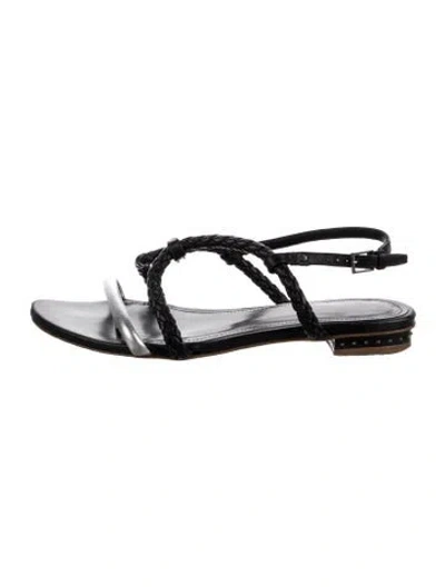 Pre-owned Maiyet Leather Studded Accents Sandals In Black
