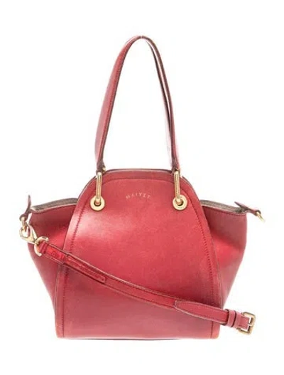 Pre-owned Maiyet Leather Top Handle Bag In Red