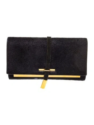 Pre-owned Maiyet Ponyhair Clutch In Blue