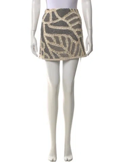 Pre-owned Maiyet Printed Mini Skirt In Neutral