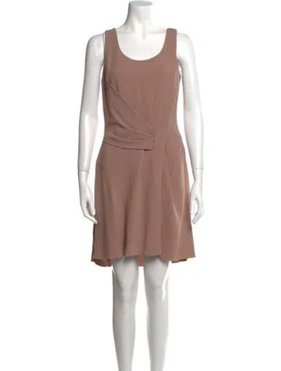 Pre-owned Maiyet Scoop Neck Mini Dress In Neutral