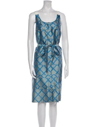Pre-owned Maiyet Silk Knee-length Dress In Blue