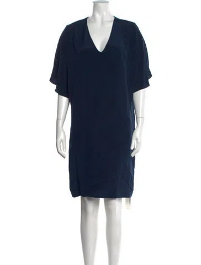 Pre-owned Maiyet Silk Knee-length Dress In Blue