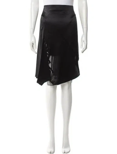 Pre-owned Maiyet Silk Knee-length Skirt W/ Tags In Black