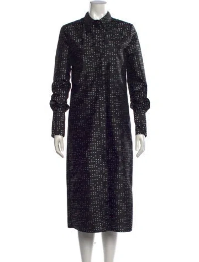 Pre-owned Maiyet Silk Midi Length Dress In Black/grey