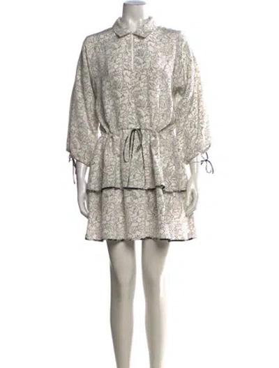 Pre-owned Maiyet Silk Mini Dress In Multicolor