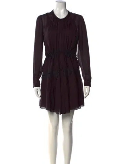Pre-owned Maiyet Silk Mini Dress In Purple