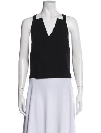 Pre-owned Maiyet Silk V-neck Top In Black