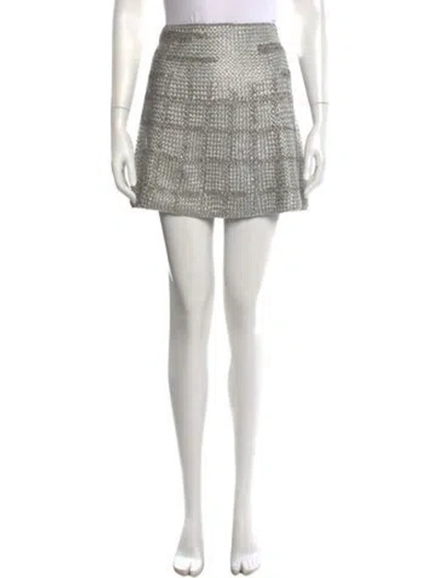 Pre-owned Maiyet Tweed Pattern Mini Skirt W/ Tags In Green