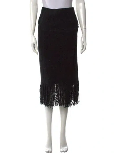 Pre-owned Maiyet Wool Midi Length Skirt In Blue