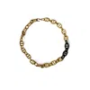 Majalis Jewelry Men's Black Gold Bronze Necklace