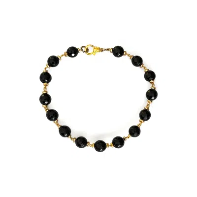 Majalis Jewelry Men's Black / Gold Ciara Black Gold Necklace