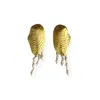 Majalis Jewelry Women's Gold Pearl Sea Shell Earring