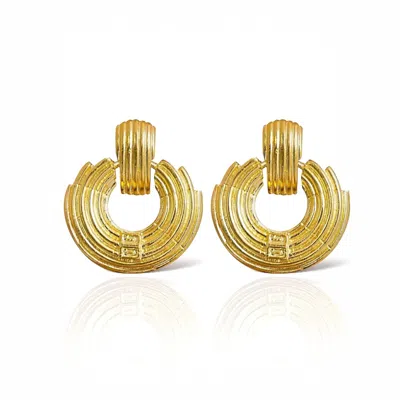 Majalis Jewelry Women's Helaine Gold Designe Earring