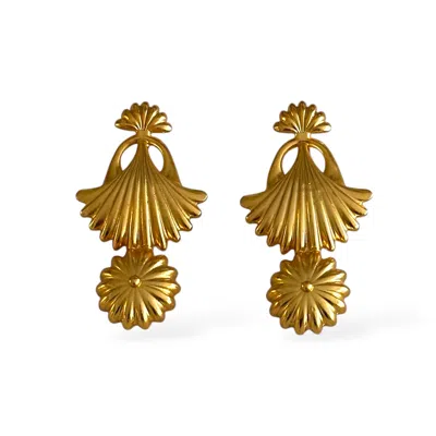 Majalis Jewelry Women's Long Gold Design Earring
