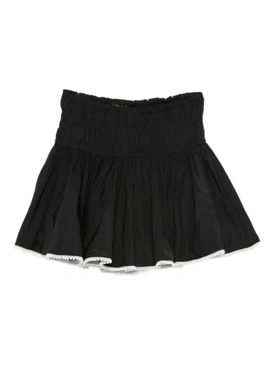 Maje Pearl Mini Skirt In Black