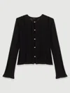 Maje 2-in-1 Cardigan In Noir