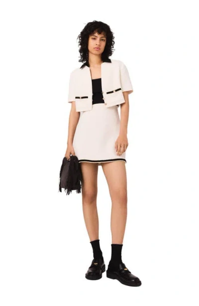 MAJE MAJE 2-IN-1 TWEED DRESS