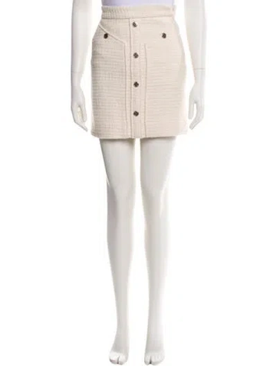 Pre-owned Maje 2019 Mini Skirt W/ Tags In Neutral