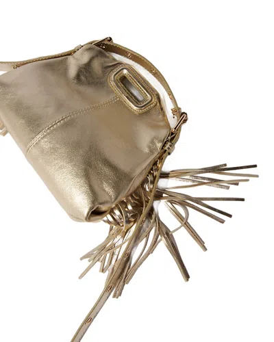 Maje 224 Miss M Mini Metallic Bag In Gold