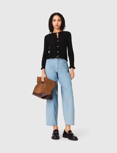 Maje 2-in-1 Cardigan In Black