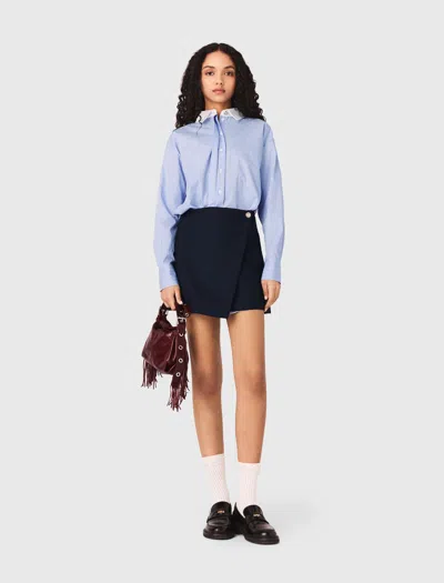Maje 2-in-1 Shirt Dress In Multi