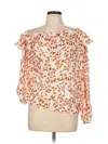 Maje 3/4 Sleeve Blouse In Orange