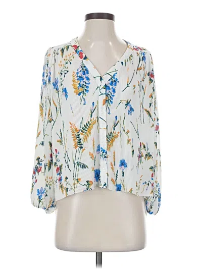 Pre-owned Maje 3/4 Sleeve Blouse In White