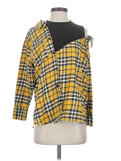 Pre-owned Maje 3/4 Sleeve Blouse In Yellow