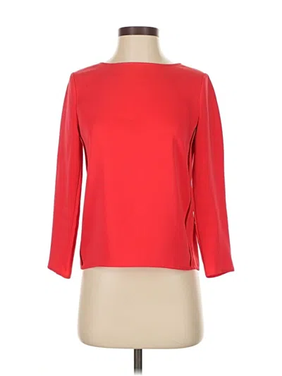 Pre-owned Maje 3/4 Sleeve Top Red Boatneck Tops
