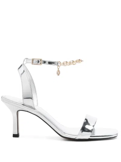 Maje 75mm Mirror-effect Leather Sandals