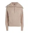 Maje Alpaca-wool-blend Embellished Sweater In Animal Print