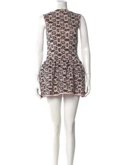 Pre-owned Maje Animal Print Mini Dress In Multi