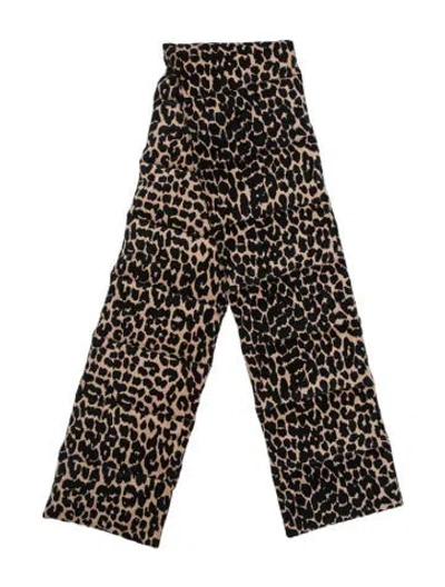 Pre-owned Maje Animal Print Scarf W/ Tags In Multicolor