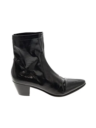 Pre-owned Maje Ankle Boots In Black